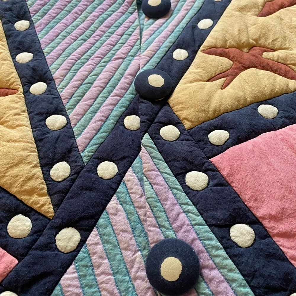 Vintage Couture‎ Colorblock Quilted Vest - Picture 16 of 16